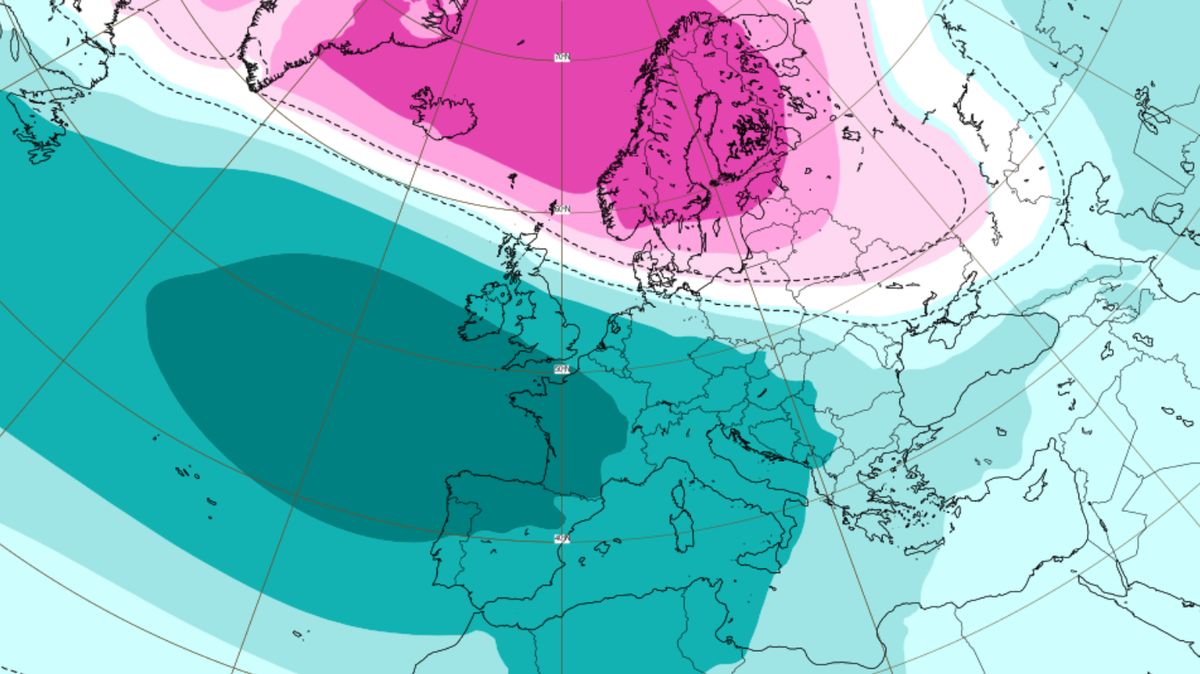 Dlouhá tlaková anomálie přinesla Evropě rekordní bouře i mrazy